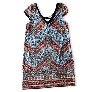 emma & michele printed summer dress size medium